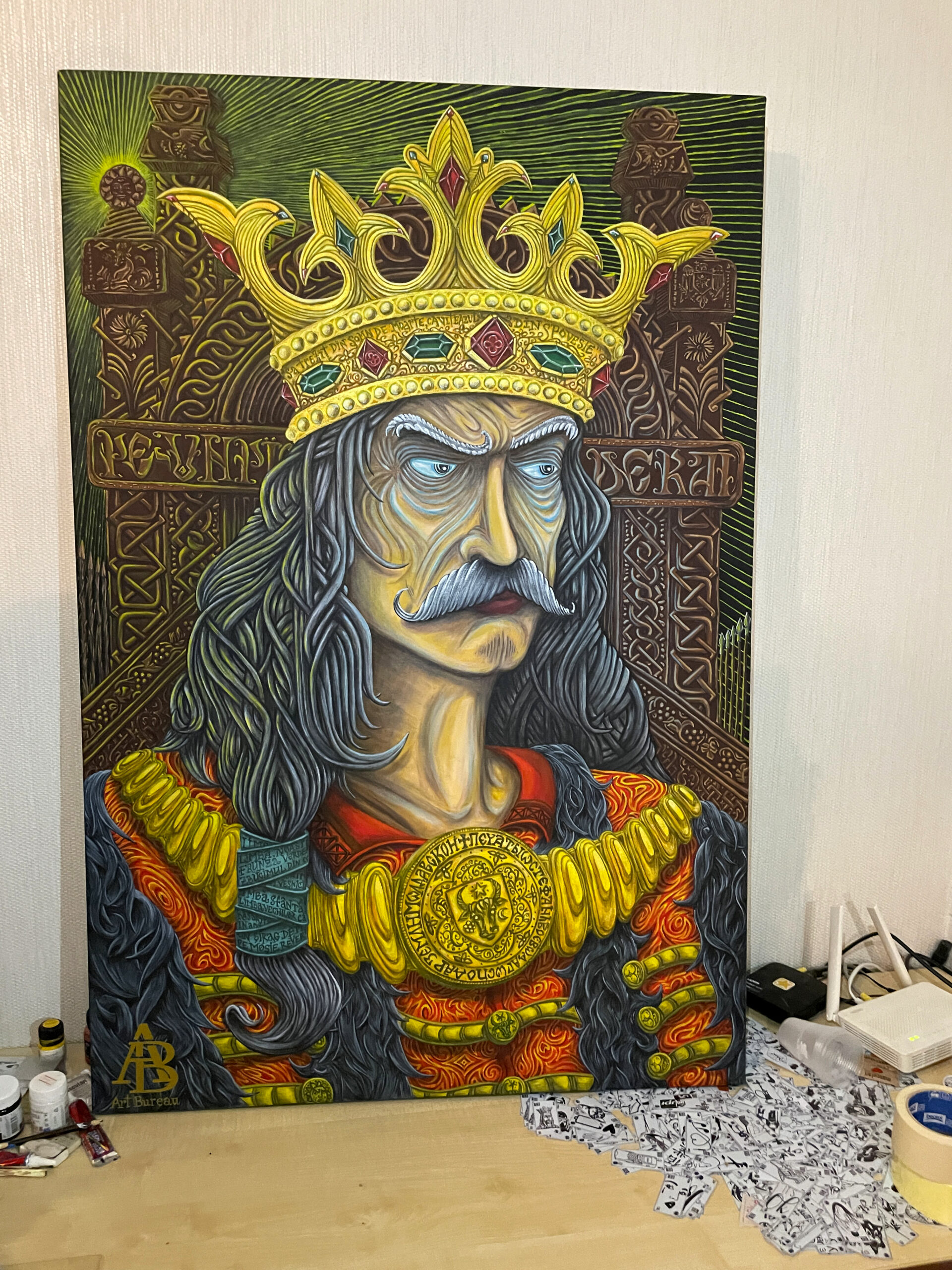 Роспись стен потолков. Pictură perete tavane.