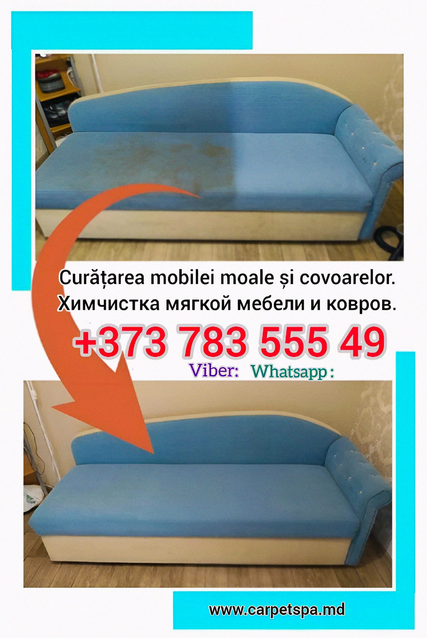 Curățarea mobilei moale, covoare, mochetă.