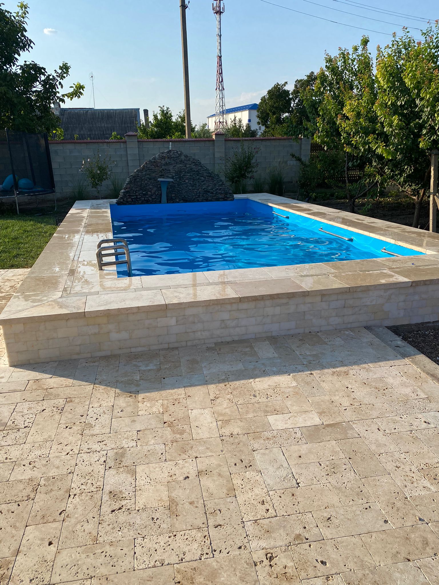 Travertin, pavaj din piatra naturala, травертин