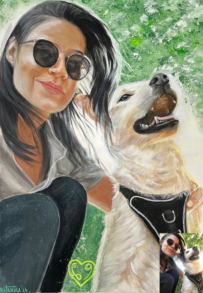 Лучший подарок! Портрет по фотографии (Акрил)