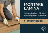 Instalare laminat, instalare plinta.