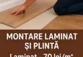 Instalare laminat, instalare plinta.