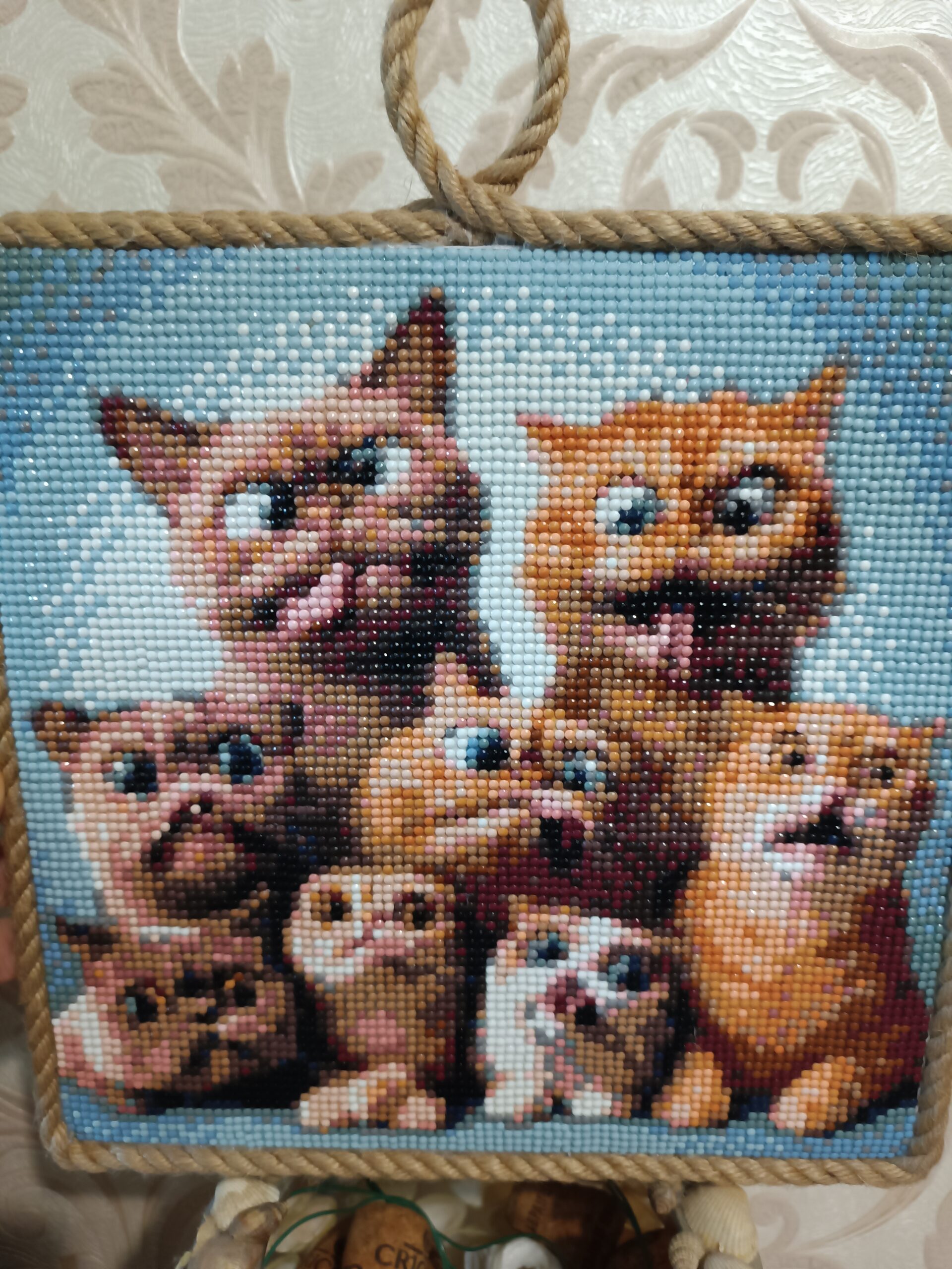 Панно алмазная мозаика. Ручная работа.