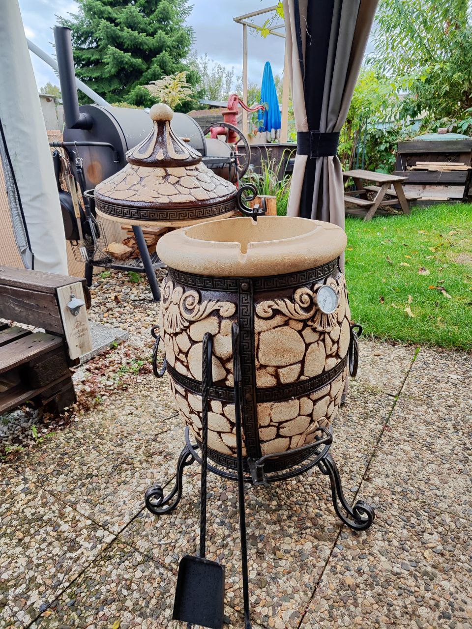 Тандыр 65л каменный | Печь-барбекю из шамота