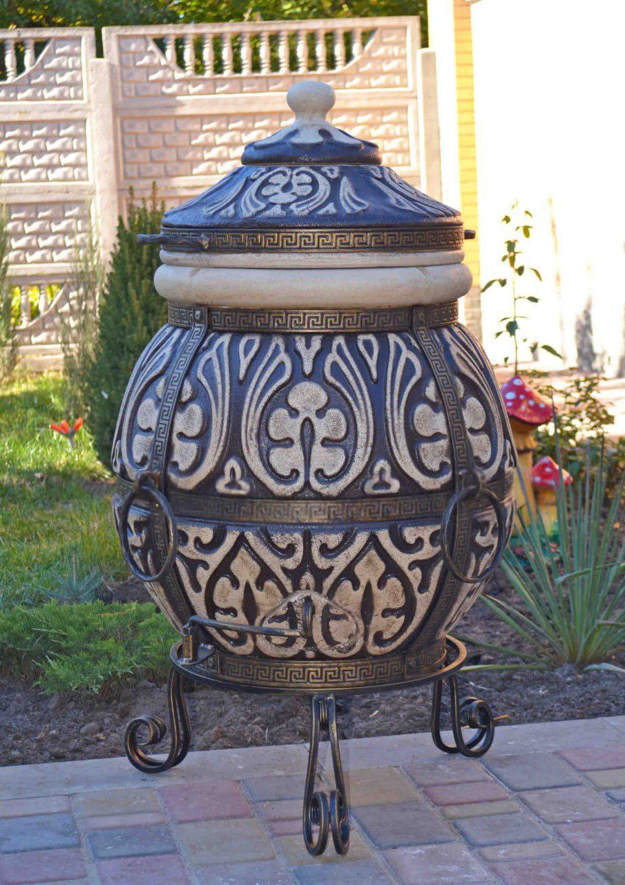 Тандыр ATTIKA 85L | Премиум-печь-гриль из шамота