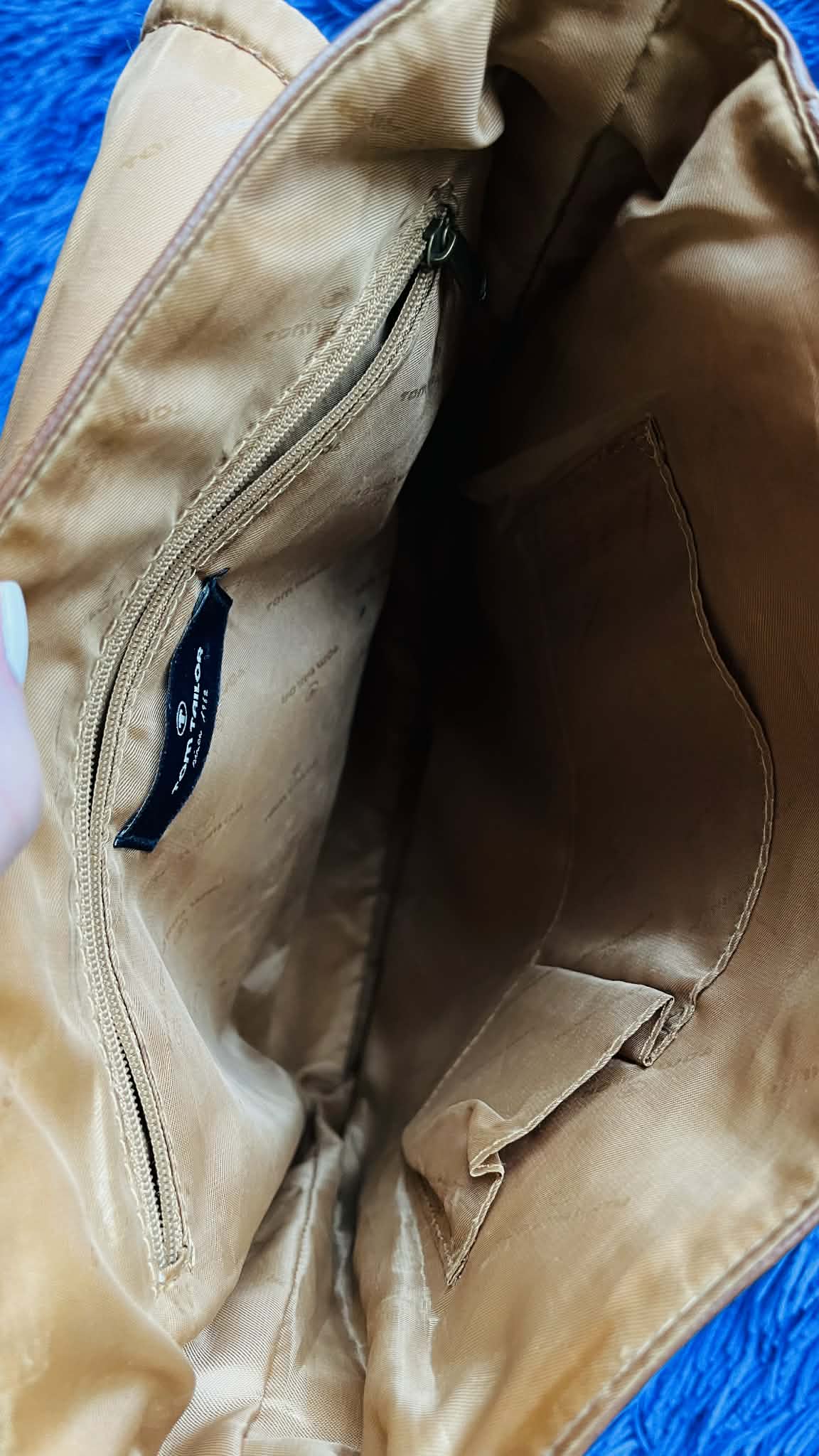 Кожаная сумка «Tom Tailor». состояние новой