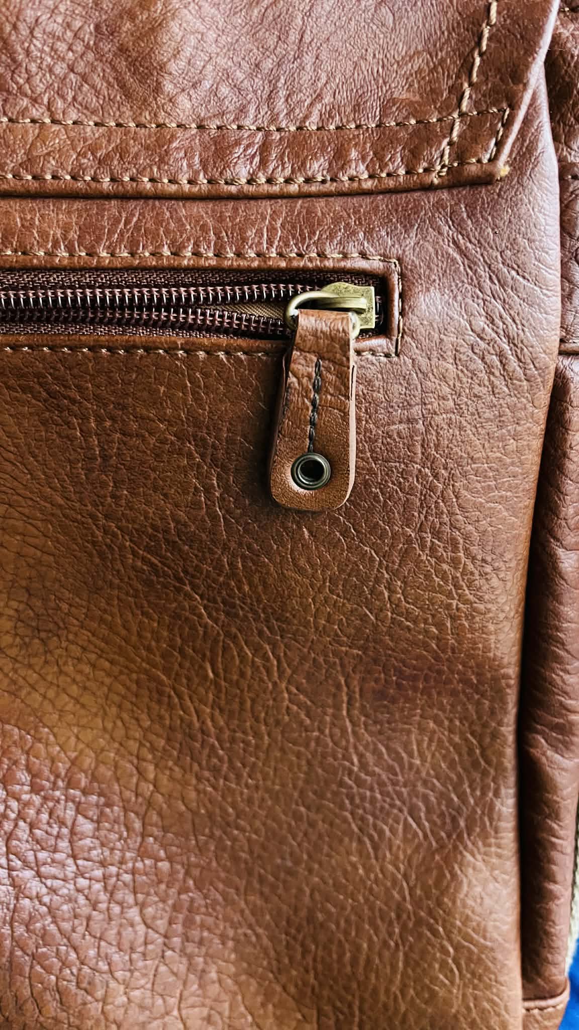 Кожаная сумка «Tom Tailor». состояние новой