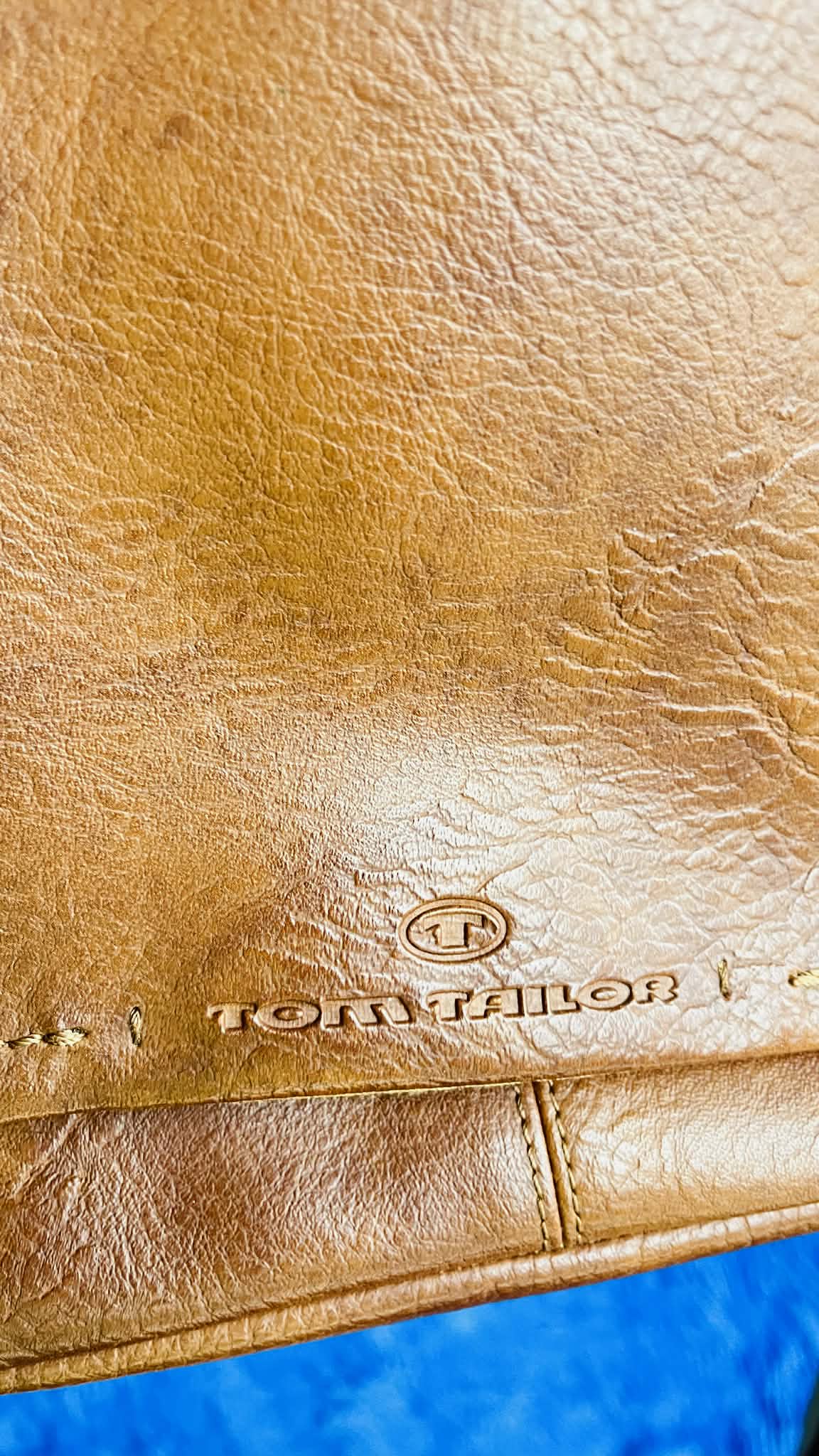 Кожаная сумка «Tom Tailor». состояние новой