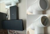 УСТАНОВКА ВЫТЯЖКИ. МОНТАЖ ВЕНТИЛЯЦИИ. ВЫВОД ТРУБЫ.