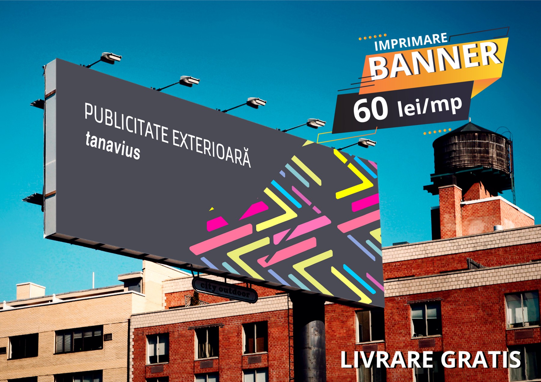 Tipar format mare(Banner, Oracal, One Way Vision)