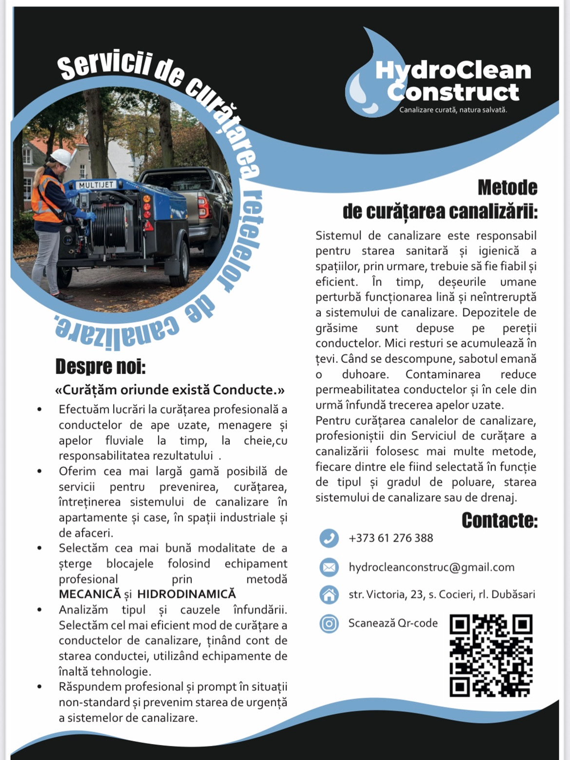 Curățarea canalizare