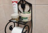 Кованый Держатель Для Туалетной Бумаги с Полочкой