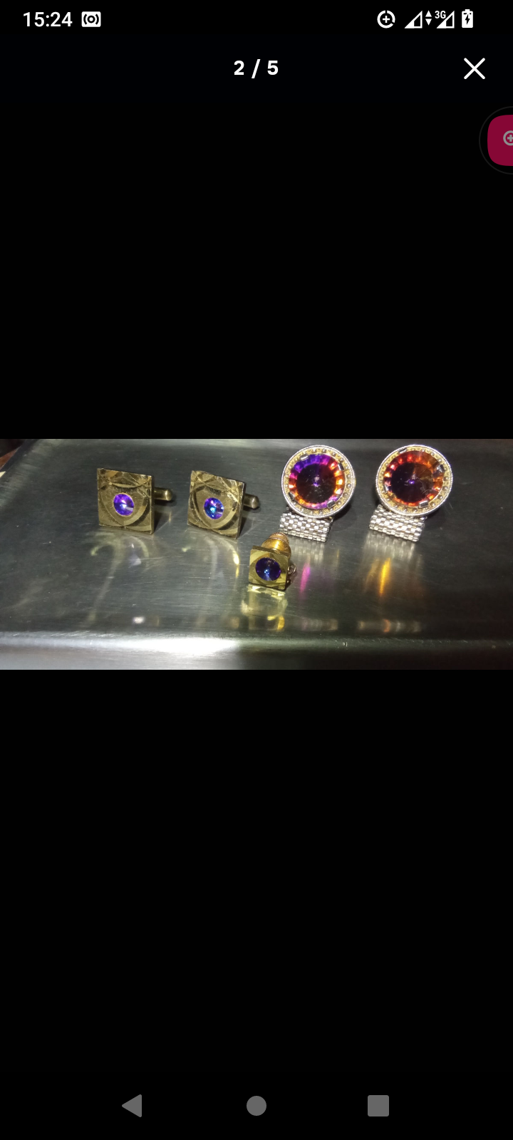 Запонки монарх сапфир и топаз.