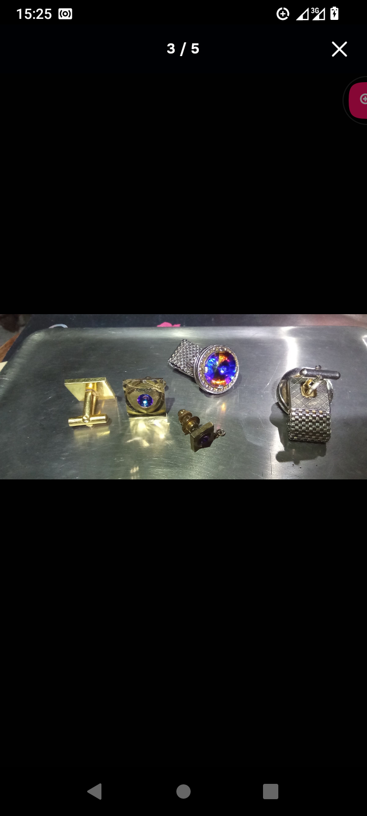 Запонки монарх сапфир и топаз.