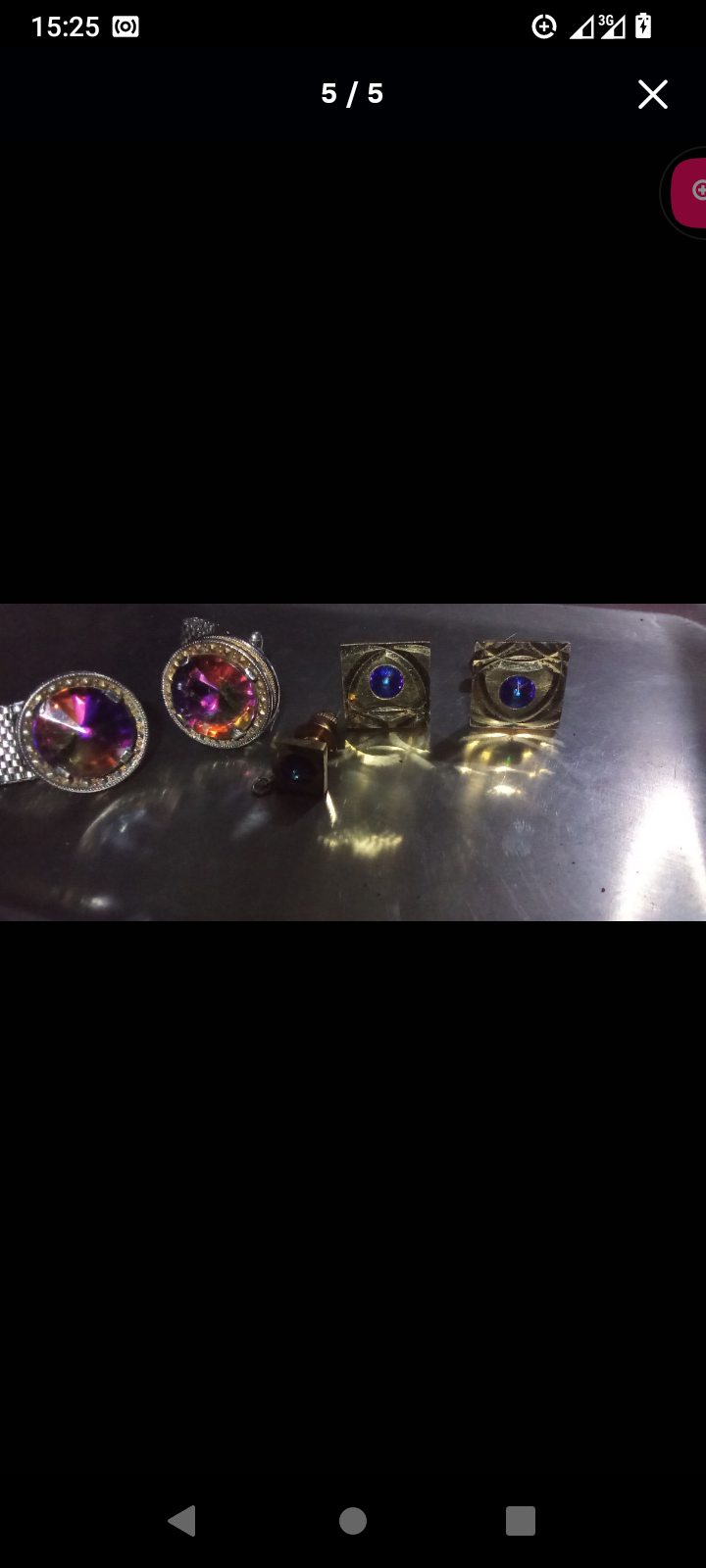 Запонки монарх сапфир и топаз.