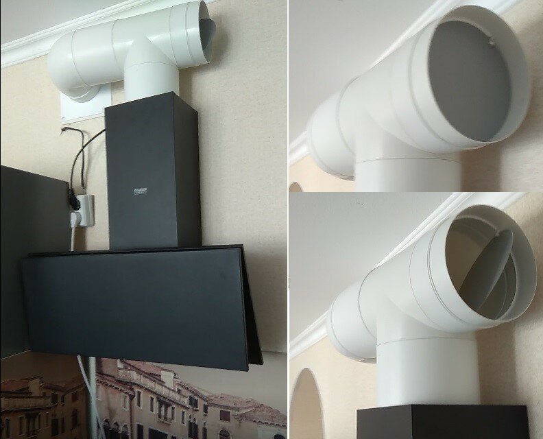 УСТАНОВКА ВЫТЯЖКИ. МОНТАЖ ВЕНТИЛЯЦИИ. ВЫВОД ТРУБЫ