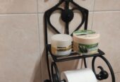 Кованый Держатель Для Туалетной Бумаги с Полочкой