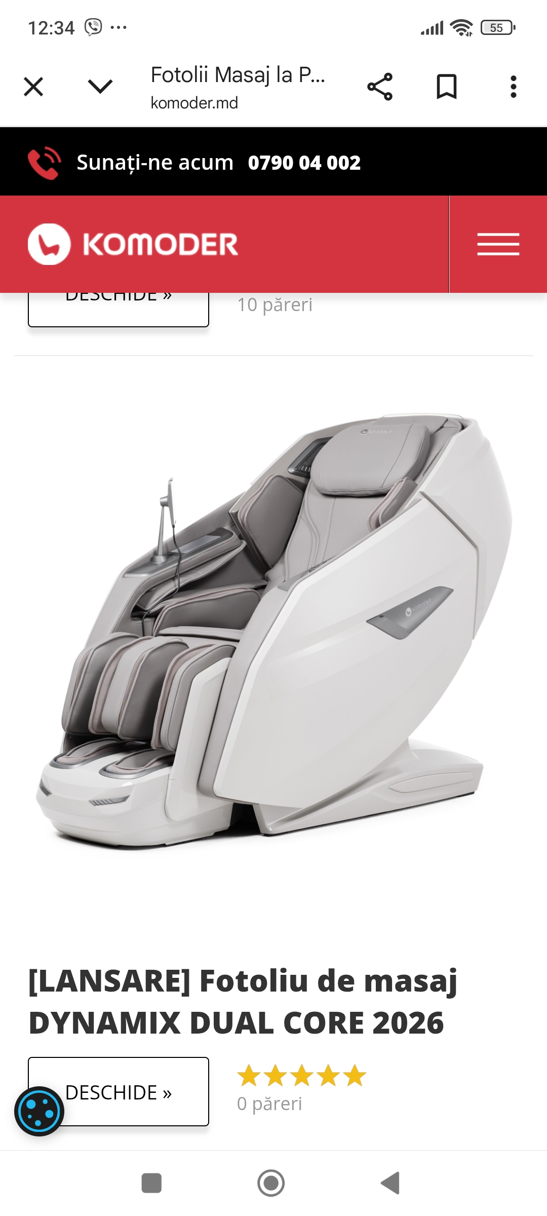 Fotolii de masaj Moldova