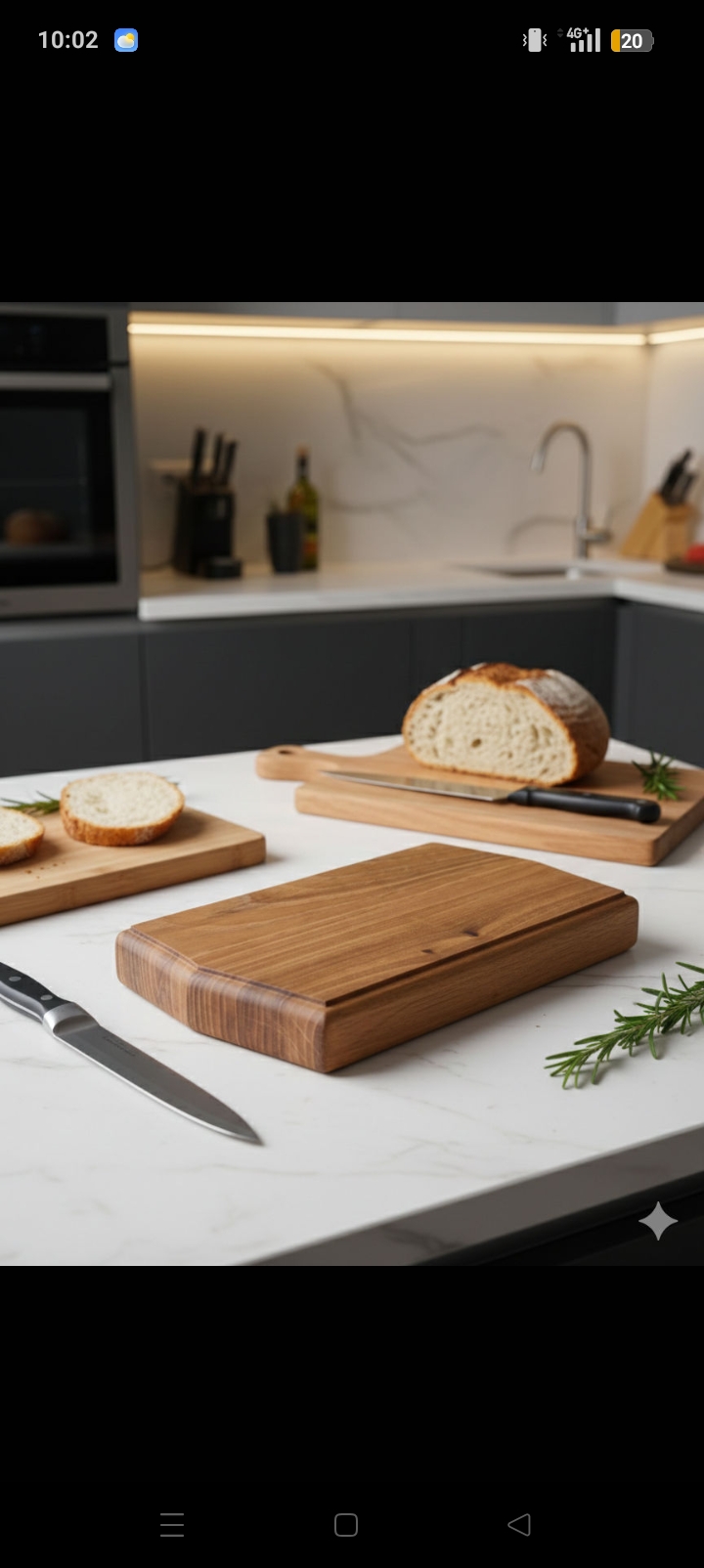 Tocator din lemn masiv-Handmade