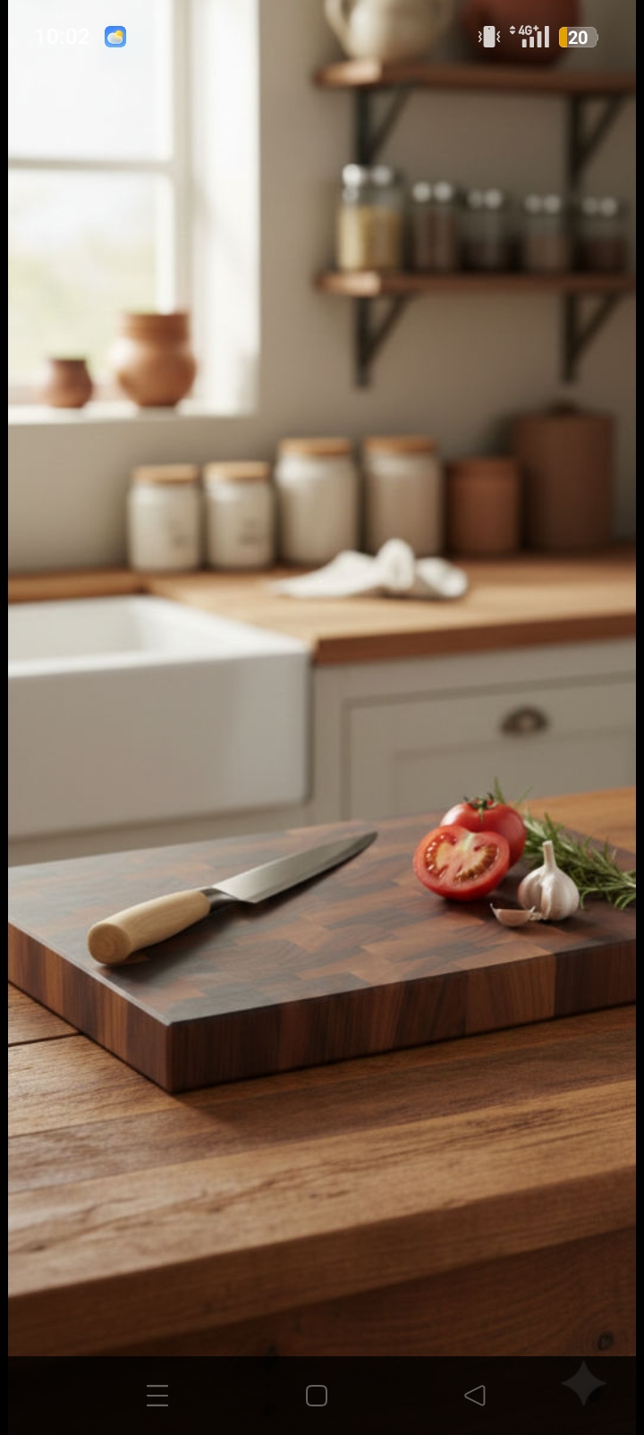 Tocator din lemn masiv-Handmade