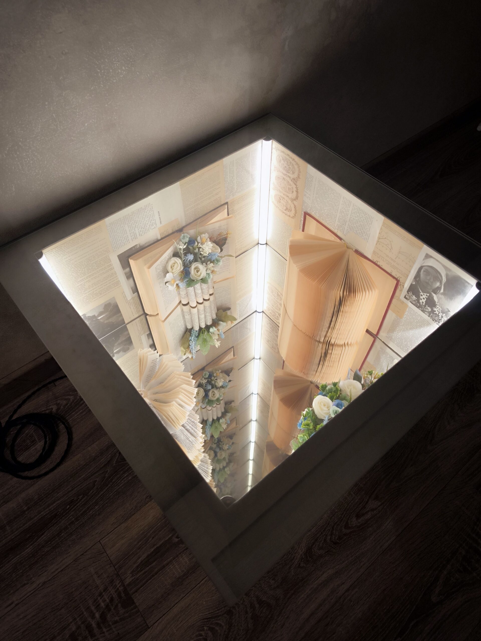 Masă de cafea cu efect infinit