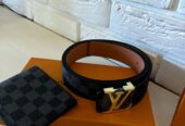 Новый набор Louis Vuitton кошелёк и ремень.