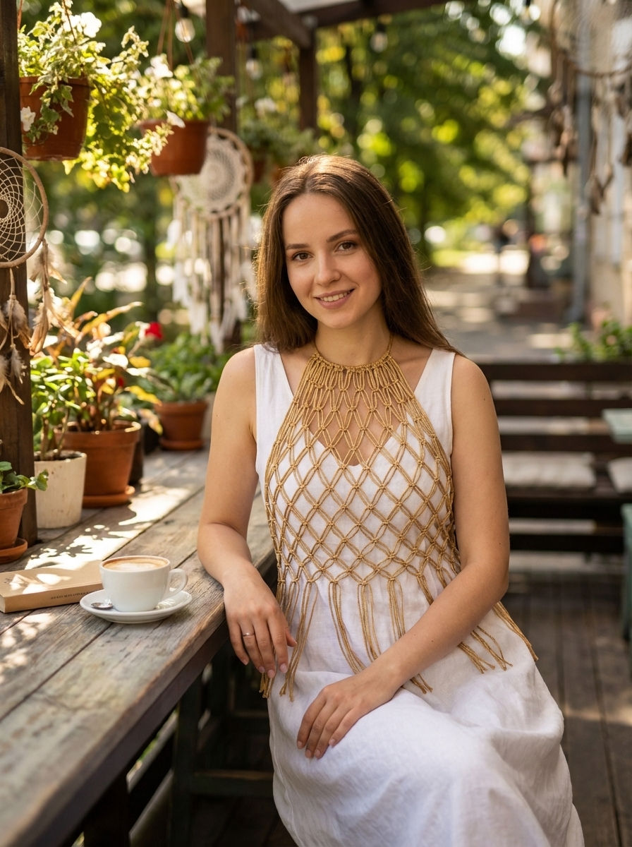 Кроп-топ в стиле «Бохо»