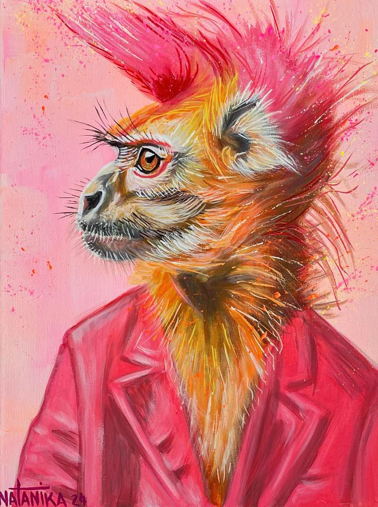 Акриловая живопись. Холст на подрамнике, Лак