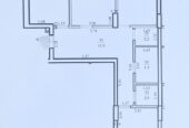 Apartament cu 3 camere, bloc nou, variantă albă