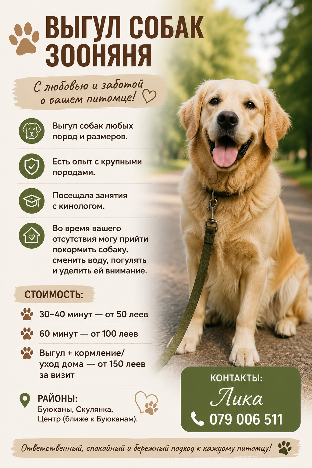 Выгул собак | Зооняня