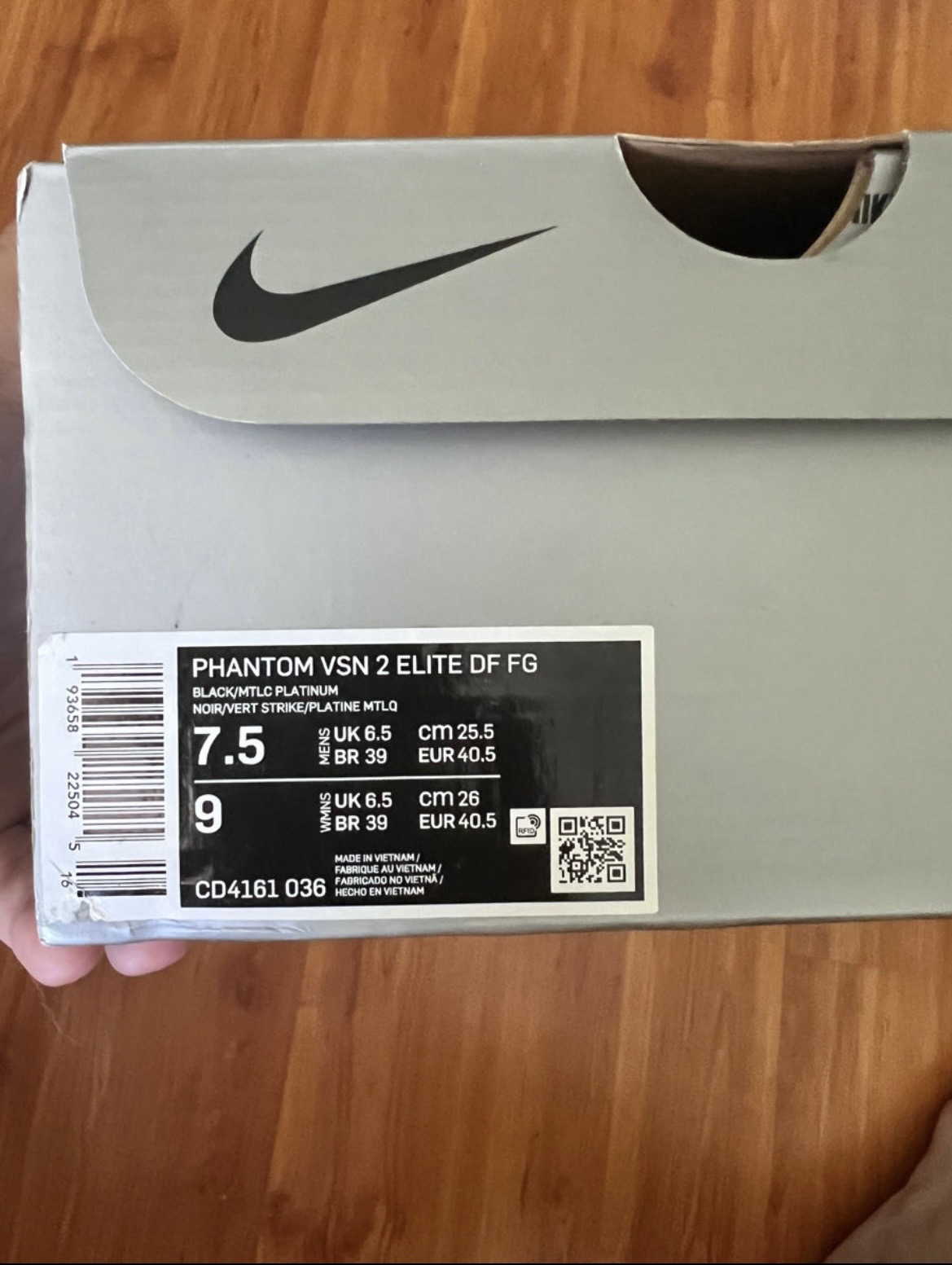Футбольные бутсы Nike Phantom VSN 2 Elite DF FG (Р
