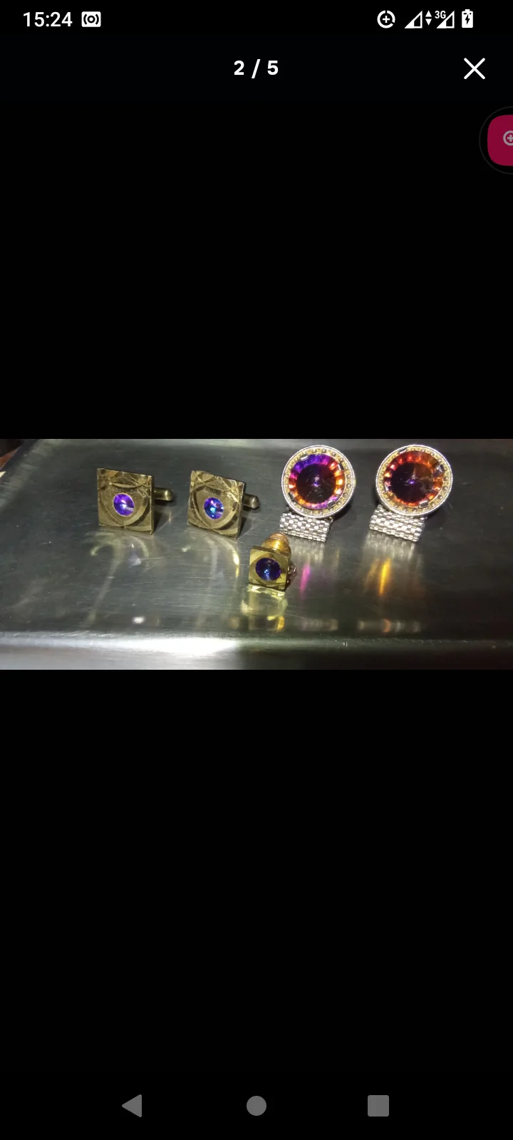 Запонки монарх сапфир и топаз.