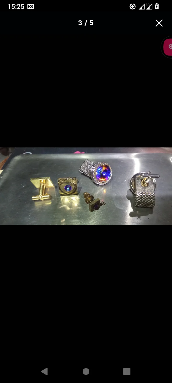 Запонки монарх сапфир и топаз.
