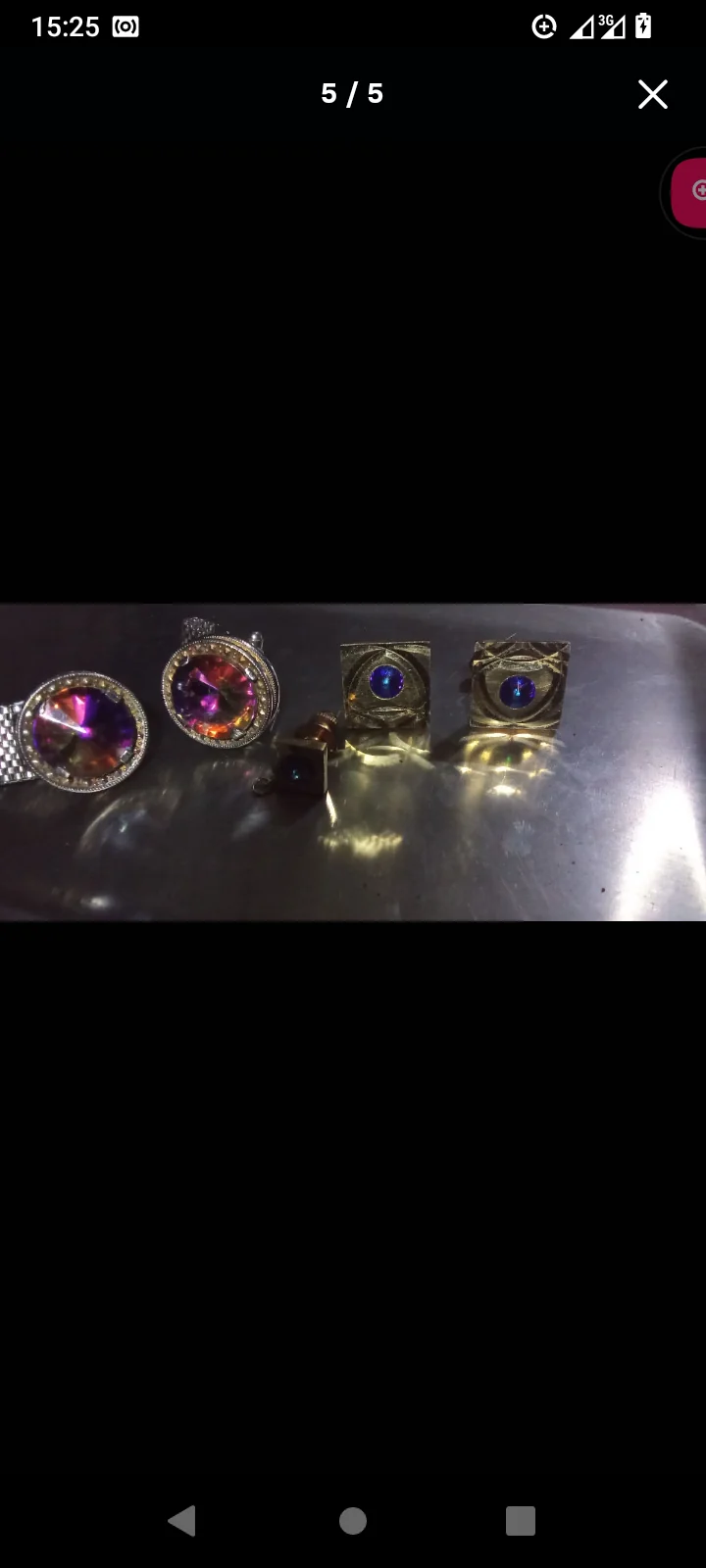 Запонки монарх сапфир и топаз.