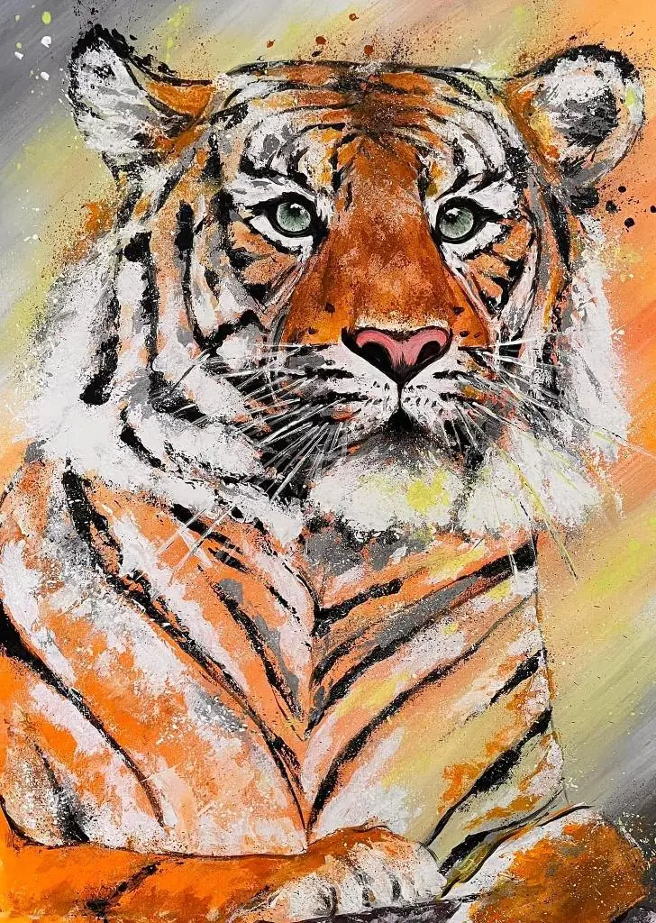 Картины акрилом, холст на подрамнике, лак