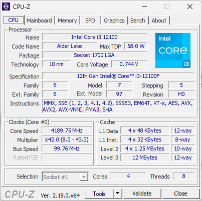 Игровой ПК (i3 12th gen / GTX 1060 6GB / 16GB RAM