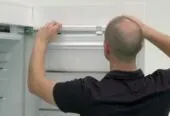 Установка монтаж встраиваемых в мебель холодильник